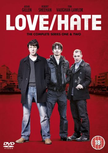 Carátula del DVD de las temporadas 1 y 2 de la serie irlandesa "Love/Hate".