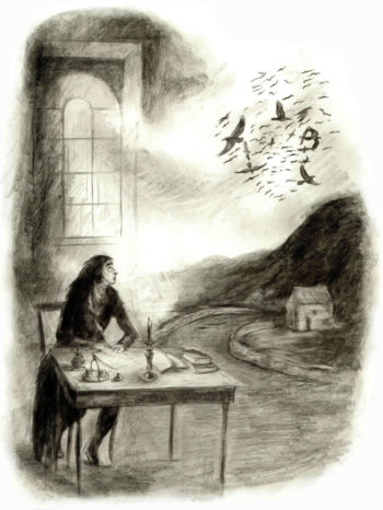 Ilustración interior de Portia Rosenberg, perteneciente a la novela «Jonathan Strange y el señor Norrell» (Susanna Clarke, 2004).